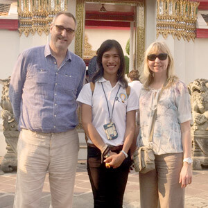 carsten enjoying his day tour around the grand palace in bangkok with his private thai guide