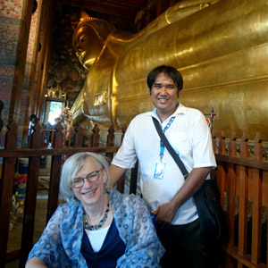 rbopin enjoying his day with a private thai tour guide at wat pho