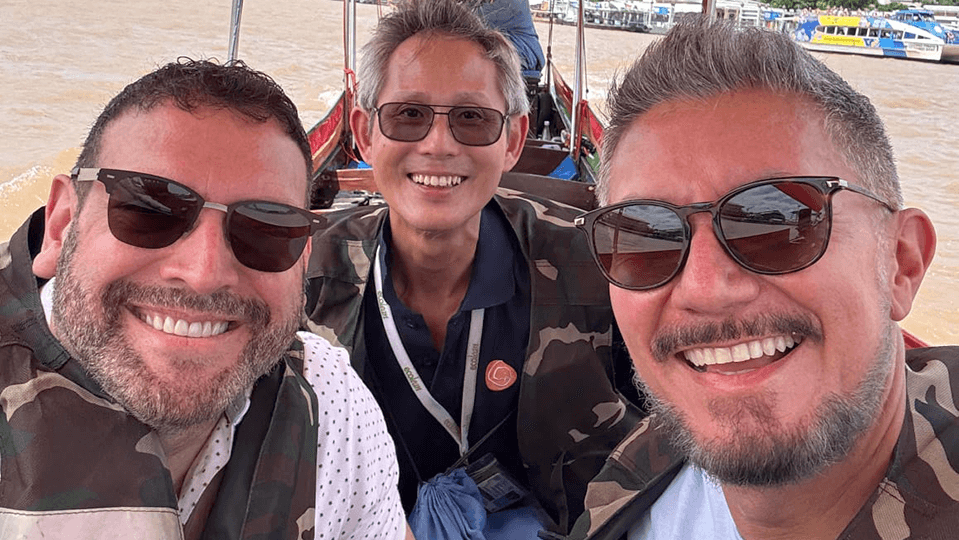 Guide TK taking clients on a Hidden Bangkok Tours