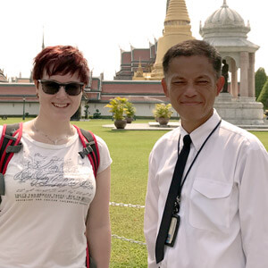 anna in Bangkok with a private thai tour guide