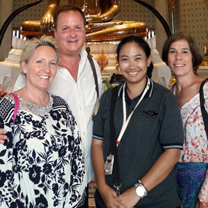 todd enjoying a food tour with his private thai guide