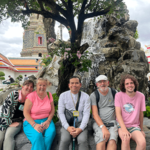 Guide Yuut taking clients on a Hidden Bangkok Tour